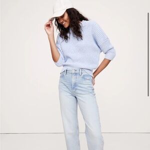 BR Cotton Cropped Dolman Sweater